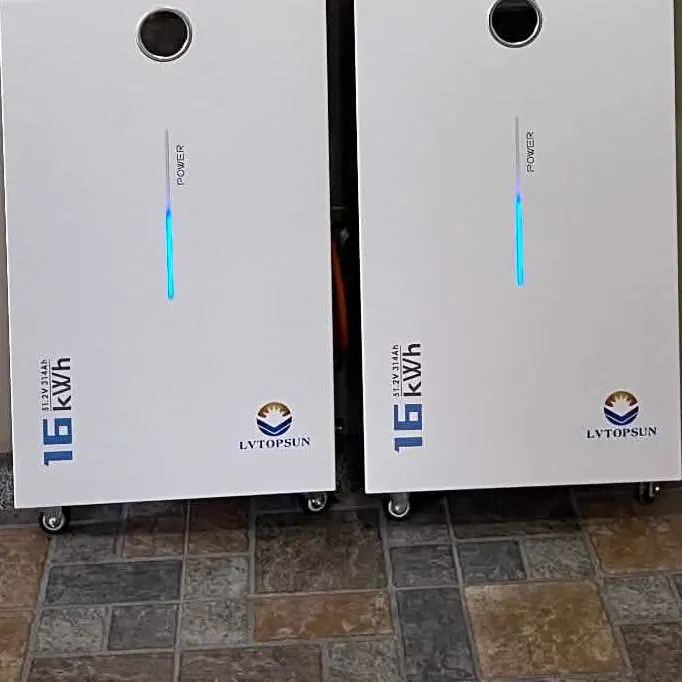 Two 16 kWh LiFePO4 battery cabinets